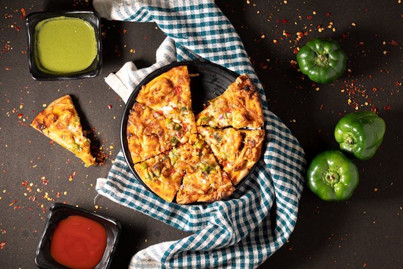 Green Chile Chicken Pizza